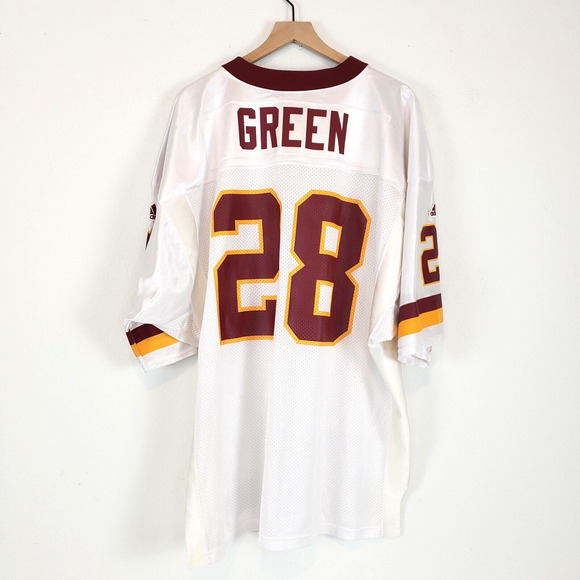 Vtg Washington Redskins NFL SIZE 56 White #28 Darrell Green Adidas Jersey - Picture 4 of 13